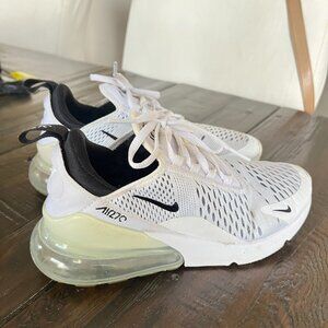 Nike Air Max 270 Men's Size 7 White Black Shoes Sneakers AH8050-100